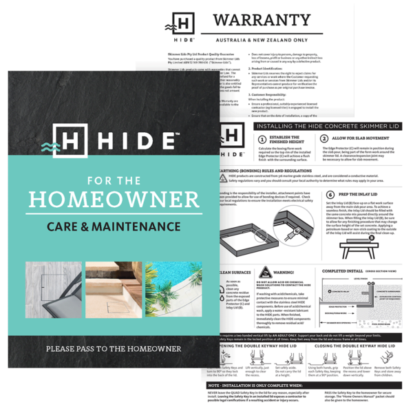 HIDE Skimmer Lid Kit Concrete - Image 3